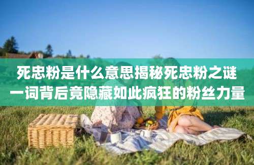 死忠粉是什么意思揭秘死忠粉之谜一词背后竟隐藏如此疯狂的粉丝力量