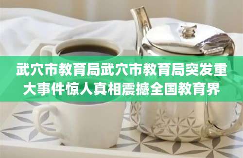 武穴市教育局武穴市教育局突发重大事件惊人真相震撼全国教育界