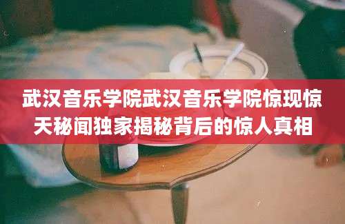 武汉音乐学院武汉音乐学院惊现惊天秘闻独家揭秘背后的惊人真相