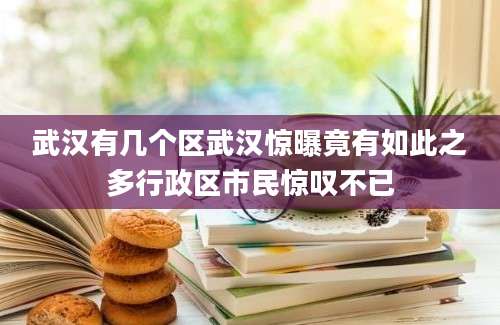 武汉有几个区武汉惊曝竟有如此之多行政区市民惊叹不已