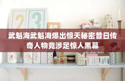 武魁海武魁海爆出惊天秘密昔日传奇人物竟涉足惊人黑幕