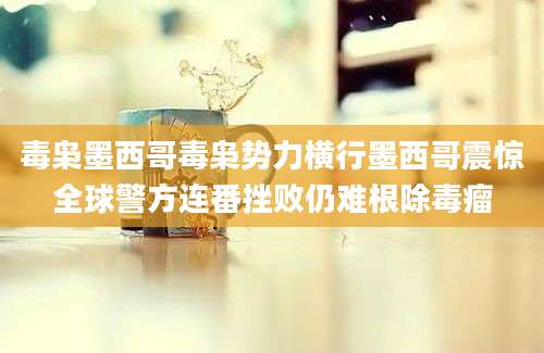 毒枭墨西哥毒枭势力横行墨西哥震惊全球警方连番挫败仍难根除毒瘤
