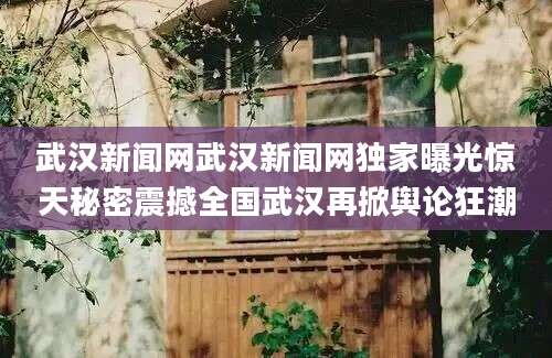 武汉新闻网武汉新闻网独家曝光惊天秘密震撼全国武汉再掀舆论狂潮