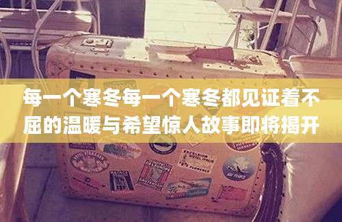 每一个寒冬每一个寒冬都见证着不屈的温暖与希望惊人故事即将揭开