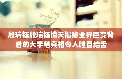 殷瑞钰殷瑞钰惊天揭秘业界巨变背后的大手笔真相令人瞠目结舌