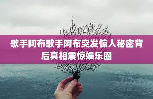 歌手阿布歌手阿布突发惊人秘密背后真相震惊娱乐圈