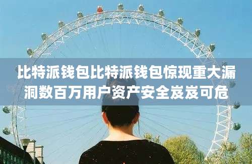 比特派钱包比特派钱包惊现重大漏洞数百万用户资产安全岌岌可危