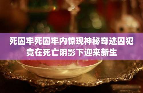 死囚牢死囚牢内惊现神秘奇迹囚犯竟在死亡阴影下迎来新生