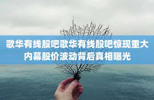 歌华有线股吧歌华有线股吧惊现重大内幕股价波动背后真相曝光