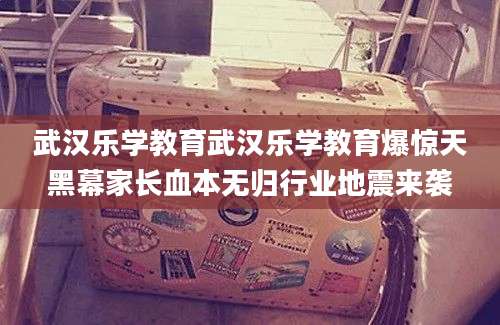 武汉乐学教育武汉乐学教育爆惊天黑幕家长血本无归行业地震来袭