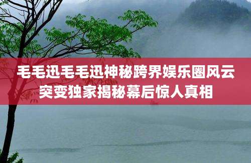 毛毛迅毛毛迅神秘跨界娱乐圈风云突变独家揭秘幕后惊人真相