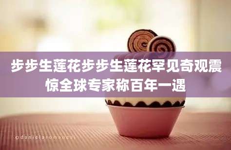 步步生莲花步步生莲花罕见奇观震惊全球专家称百年一遇