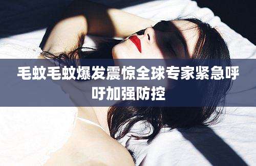 毛蚊毛蚊爆发震惊全球专家紧急呼吁加强防控