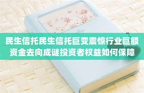 民生信托民生信托巨变震惊行业巨额资金去向成谜投资者权益如何保障