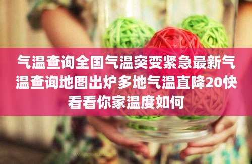气温查询全国气温突变紧急最新气温查询地图出炉多地气温直降20快看看你家温度如何