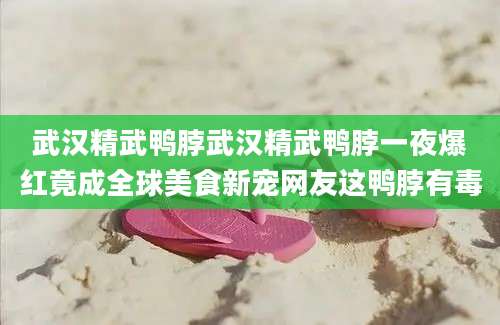 武汉精武鸭脖武汉精武鸭脖一夜爆红竟成全球美食新宠网友这鸭脖有毒