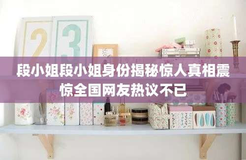 段小姐段小姐身份揭秘惊人真相震惊全国网友热议不已