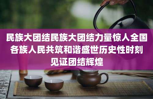 民族大团结民族大团结力量惊人全国各族人民共筑和谐盛世历史性时刻见证团结辉煌