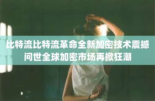 比特流比特流革命全新加密技术震撼问世全球加密市场再掀狂潮