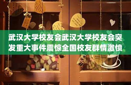 武汉大学校友会武汉大学校友会突发重大事件震惊全国校友群情激愤