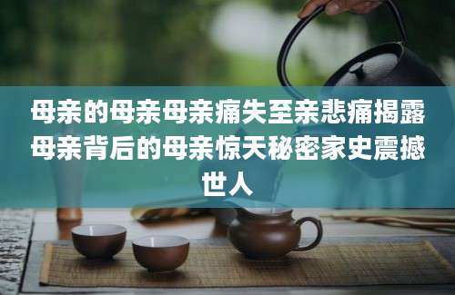母亲的母亲母亲痛失至亲悲痛揭露母亲背后的母亲惊天秘密家史震撼世人