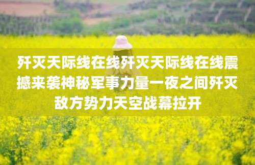 歼灭天际线在线歼灭天际线在线震撼来袭神秘军事力量一夜之间歼灭敌方势力天空战幕拉开