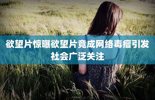 欲望片惊曝欲望片竟成网络毒瘤引发社会广泛关注