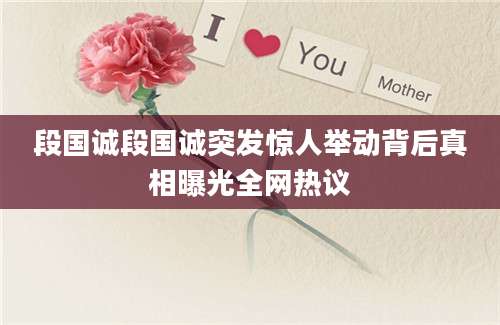 段国诚段国诚突发惊人举动背后真相曝光全网热议
