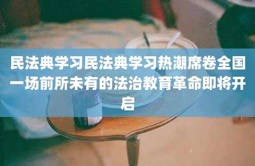 民法典学习民法典学习热潮席卷全国一场前所未有的法治教育革命即将开启