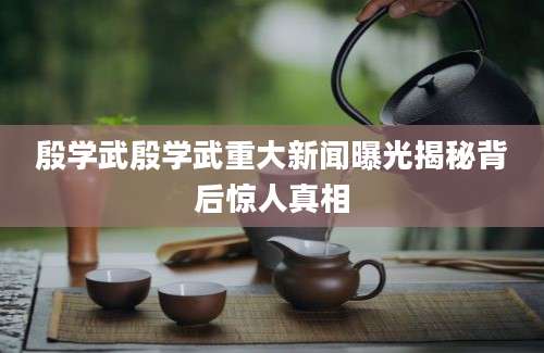 殷学武殷学武重大新闻曝光揭秘背后惊人真相