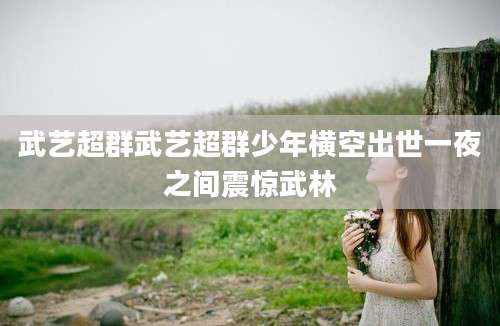 武艺超群武艺超群少年横空出世一夜之间震惊武林