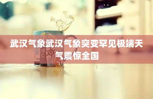 武汉气象武汉气象突变罕见极端天气震惊全国