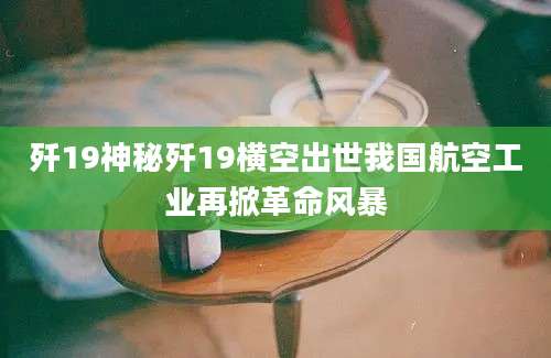 歼19神秘歼19横空出世我国航空工业再掀革命风暴