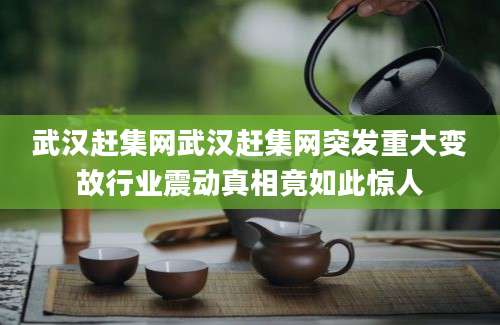 武汉赶集网武汉赶集网突发重大变故行业震动真相竟如此惊人