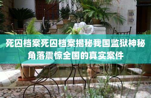 死囚档案死囚档案揭秘我国监狱神秘角落震惊全国的真实案件