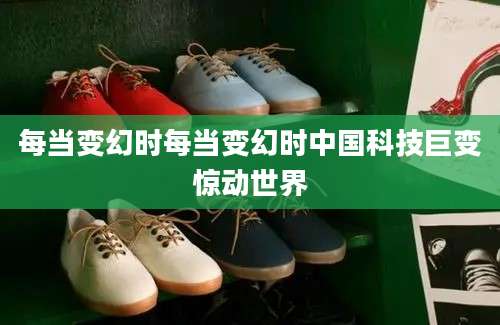 每当变幻时每当变幻时中国科技巨变惊动世界