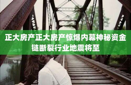 正大房产正大房产惊爆内幕神秘资金链断裂行业地震将至