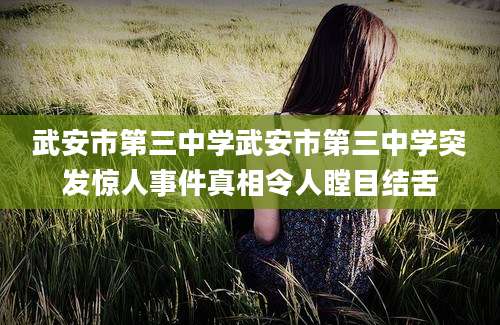 武安市第三中学武安市第三中学突发惊人事件真相令人瞠目结舌