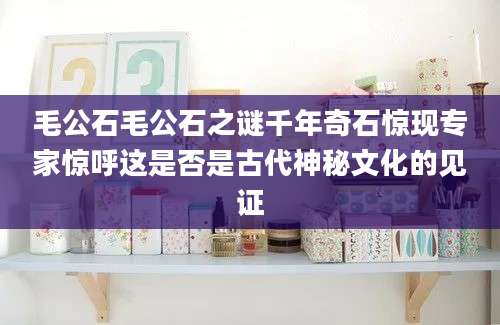 毛公石毛公石之谜千年奇石惊现专家惊呼这是否是古代神秘文化的见证