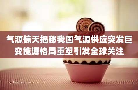 气源惊天揭秘我国气源供应突发巨变能源格局重塑引发全球关注