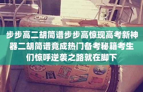 步步高二胡简谱步步高惊现高考新神器二胡简谱竟成热门备考秘籍考生们惊呼逆袭之路就在脚下